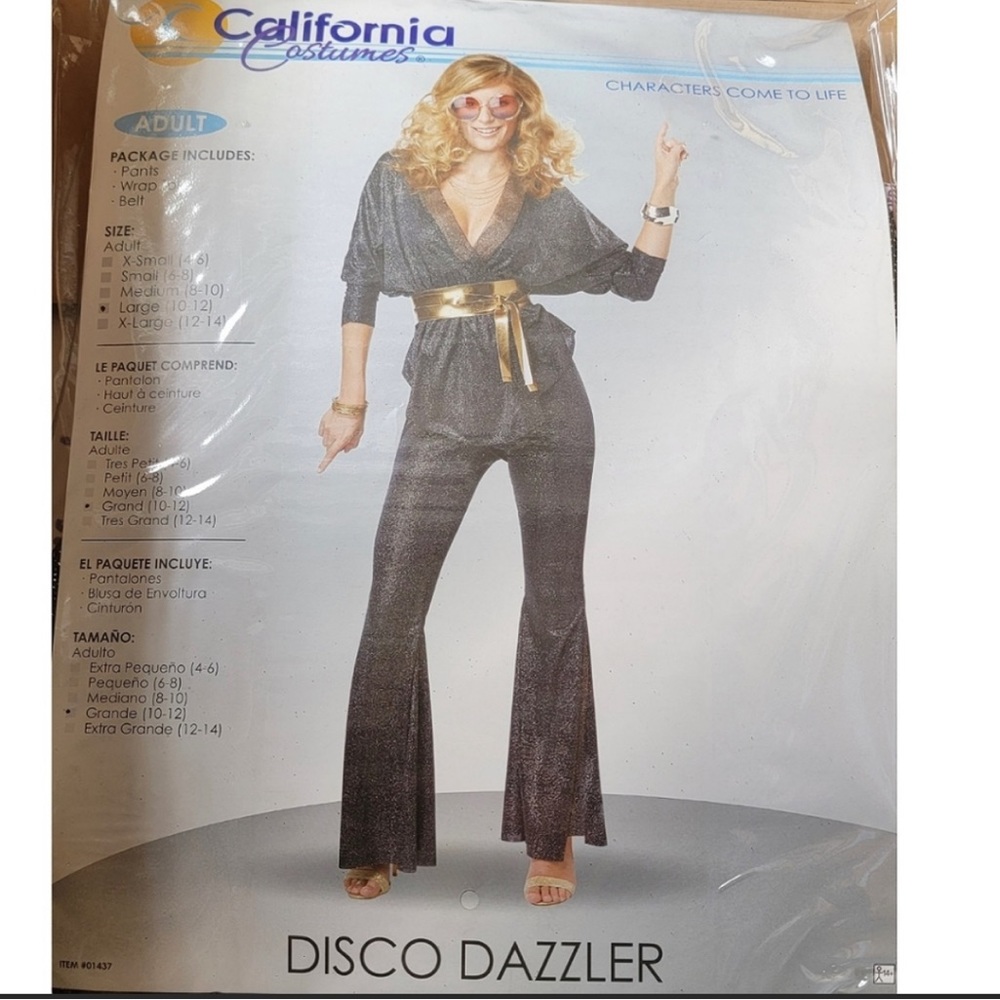 Disco Dazzler Women's Costume - Picture 2 of 4